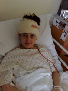 Nicole Witts recovering from her 9 hour operation