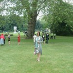 Nicole in the Rose Garden at Buckingham Palace